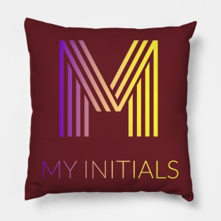 Letter M Letter Art Pillow