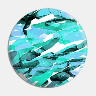 Water waves Blue digital art Pin