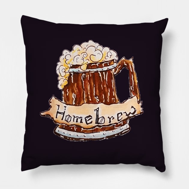 Homebrewed Tankard Pillow by SpiceandRose