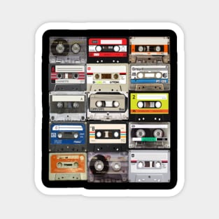 Retro Cassette Tapes Shirt Magnet