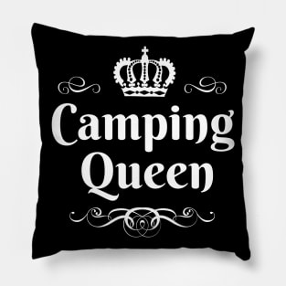 Camping Queen Campground RV Caravan Outdoor Gift Pillow