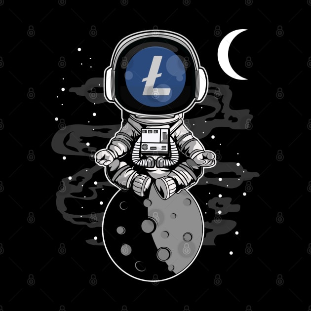 Astronaut Litecoin Lite Coin LTC To The Moon Crypto Token Cryptocurrency Wallet Birthday Gift For Men Women Kids by Thingking About