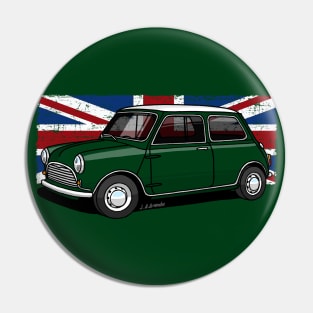 Classic british small car Pin