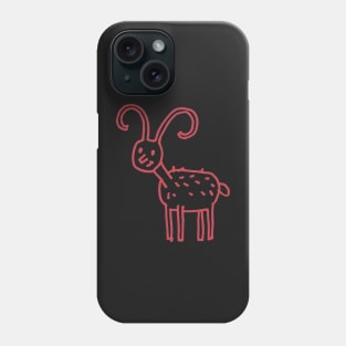 Wilhelmina the happy goat Phone Case