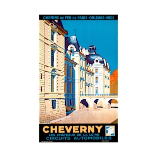 Vintage Travel Poster France Cheverny T-Shirt