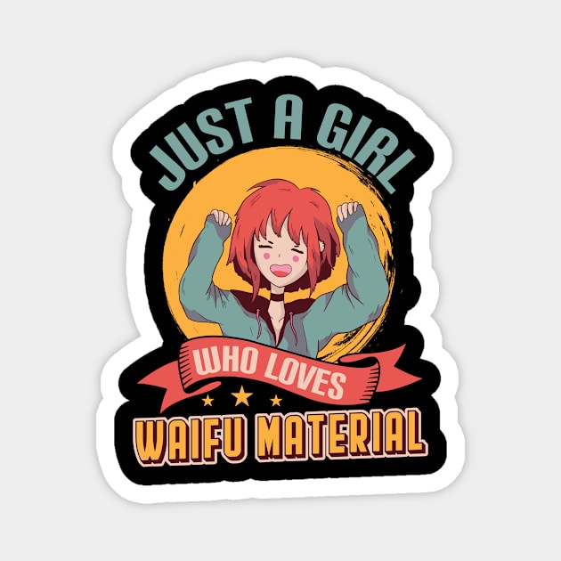 Waifu Material I Ecchi Lewd Anime Gift Magnet by Alex21