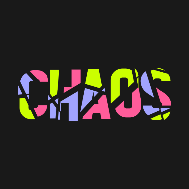 Chaos-Colorful Trendy Typographic Concept by jazzworldquest