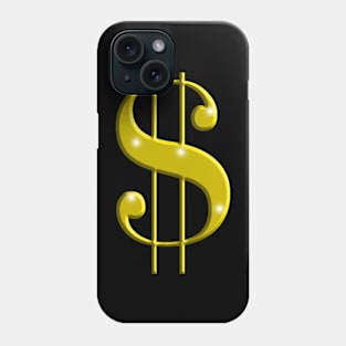 Golden Dollar Sign Phone Case