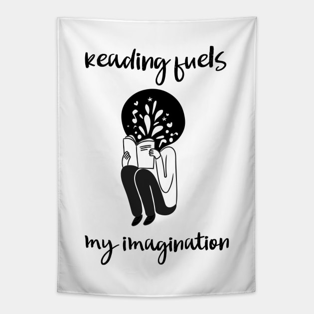 reading fuels my imagination Tapestry by juinwonderland 41