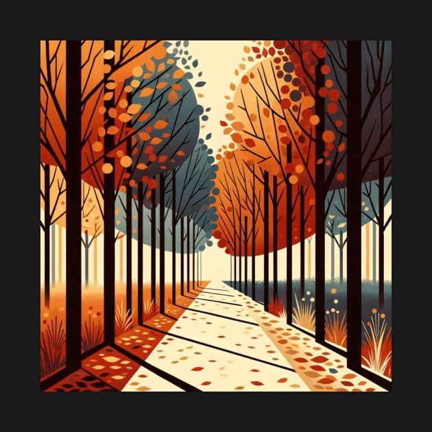 Pathway to Autumn: A Seasonal Journey by heartyARTworks
