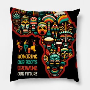 Honoring Our Roots - Black History Month Tribute Pillow