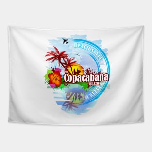 Copacabana Brazil Tapestry