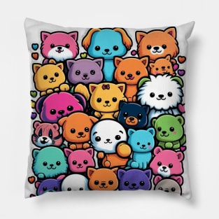 A group of dogs 犬のグループ Pillow