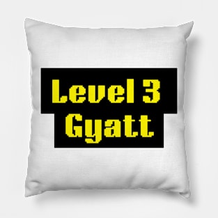 Level 3 gyatt tiktok meme design tshirt design Pillow