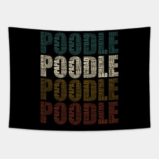 Poodle Dad - Funny Dog Lovers Gift For Papa Tapestry