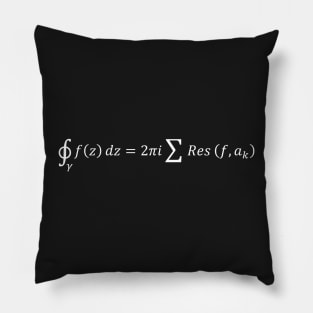 Residue Theorem Of Complex Analysis - Calculus And Science Pillow
