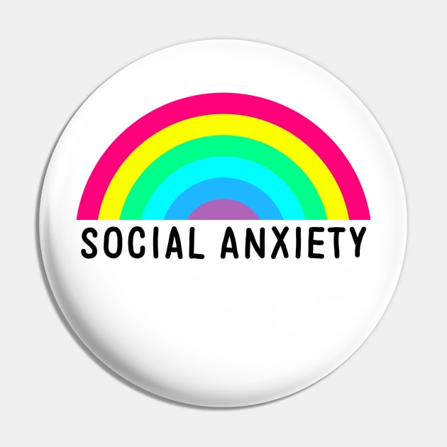 Social Anxiety Rainbow Pin by GAz