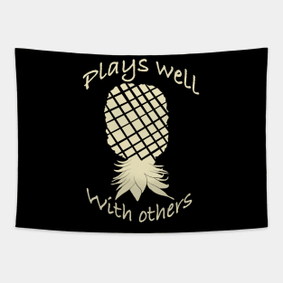 Elegant yet simple pineapple - Plays well with others Tapestry