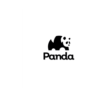 minimalist panda icon T-Shirt
