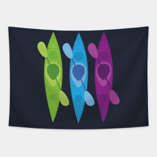 Kayak colors Tapestry