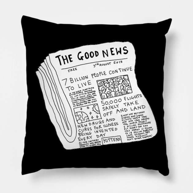 Newspaper Pillow by blondieshop