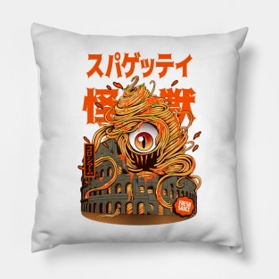 spaghetti kaiju new Pillow