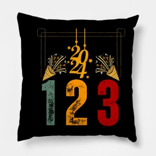 Happy New Year 2024 Family Matching Celebration Party Pillow