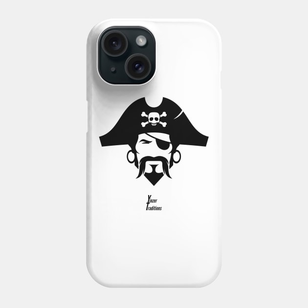 Pirate Head Phone Case by YinzerTraditions
