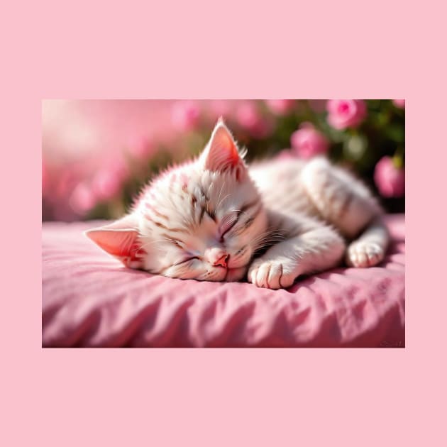 Cute, Sleeping little Kitten by FurryBallBunny