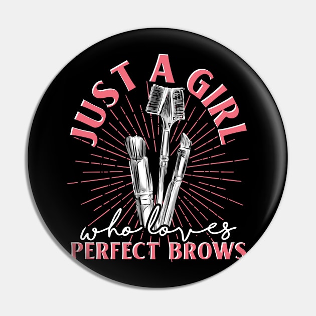 Funny Eyebrow Artist Girls Beautician Makeup Brow Artist Pin by ShirtsShirtsndmoreShirts