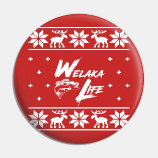 Welaka Life Ugly Christmas Logo Pin