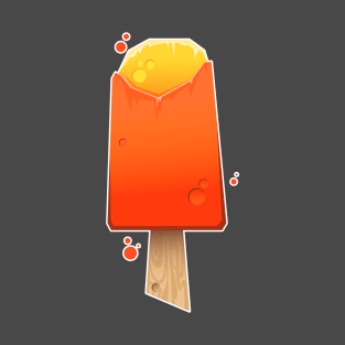 Orange bright ice cream T-Shirt