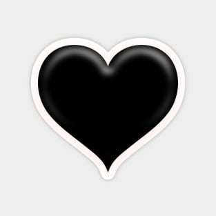 Black Heart Emoji Magnet