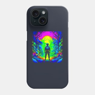 Astronaut Hike In Alien Planet Phone Case