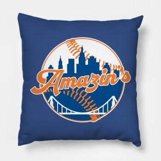 Amazin's  Mets Baseball Nickname Pillow