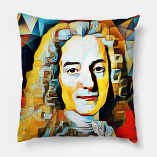Voltaire Abstract Portrait | Voltaire Artwork 2 Pillow