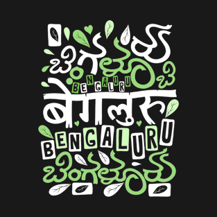 Bangalore City of Gardens Kannada Color Script T-Shirt