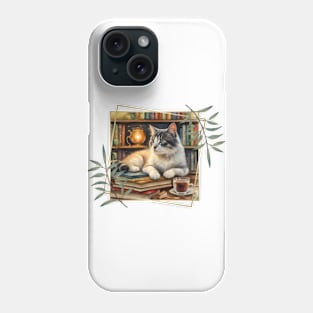 Book Nook Cat Phone Case