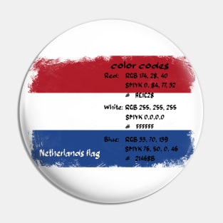 Netherlands flag. Pin