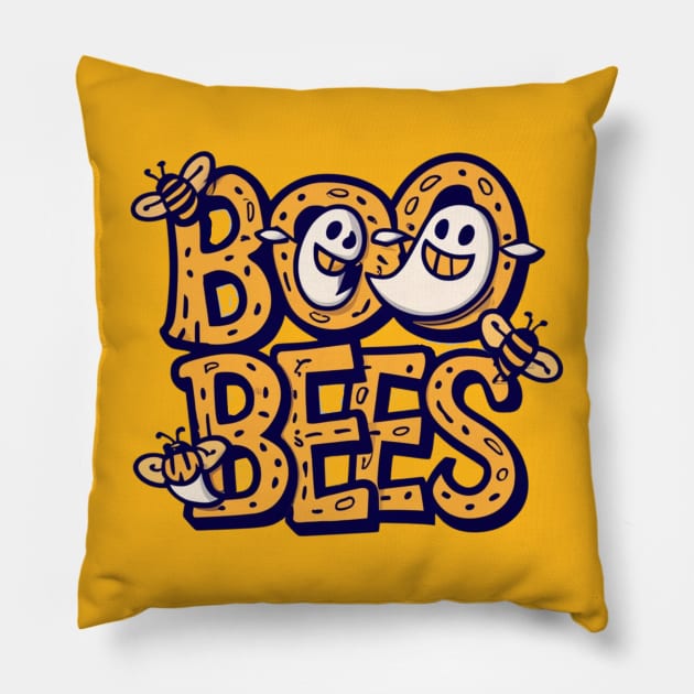 Boo Bees Pillow by BukovskyART