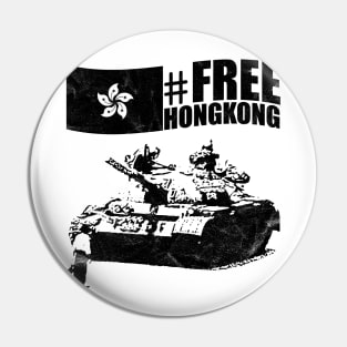 Free Hong Kong Protest against China Tshirt Pin