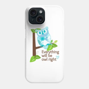 Blue owl Phone Case