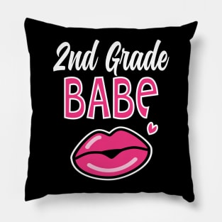 2nd Second Grade Babe Teacher Back to School Pillow