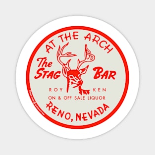 Vintage the Stag Bar Reno Nevada Magnet