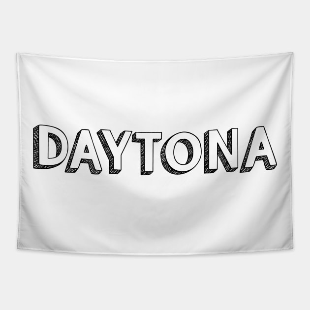 DAYTONA / / Typography Design Tapestry by Aqumoet