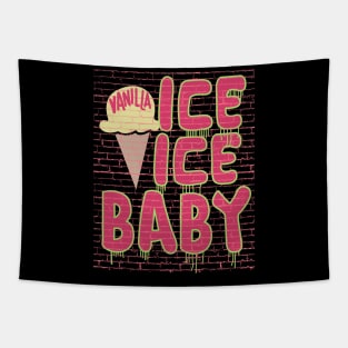 Ice Cream Cone Ice Ice Baby Tapestry