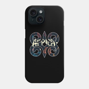 Ghana Akan Adinkra Symbol Africa Ankara Pattern Phone Case