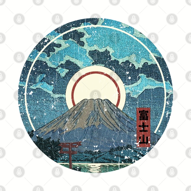 Mt. Fuji Moon by robotface