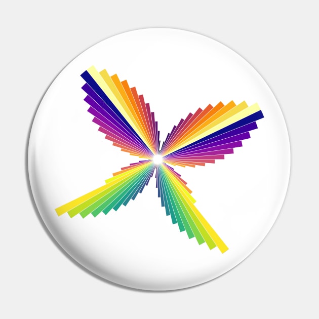 Aurora Butterfly | Flying Wings Bar Charts White Pin by aRtVerse