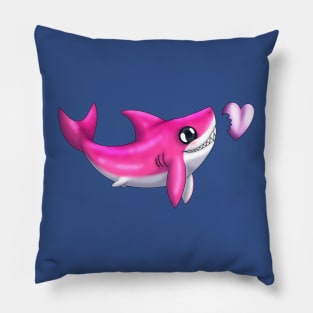 Shark Bites! (Pink) Pillow